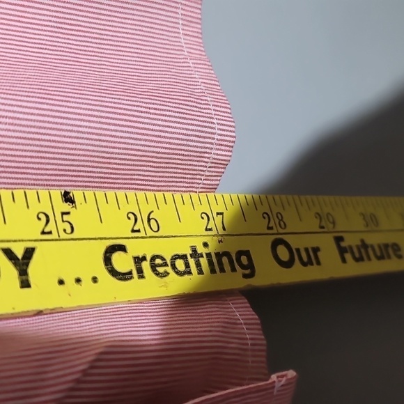 Eddie Bauer Y2K Long Sleeve Collared Pin Striped Button Down Blouse - Picture 7 of 8